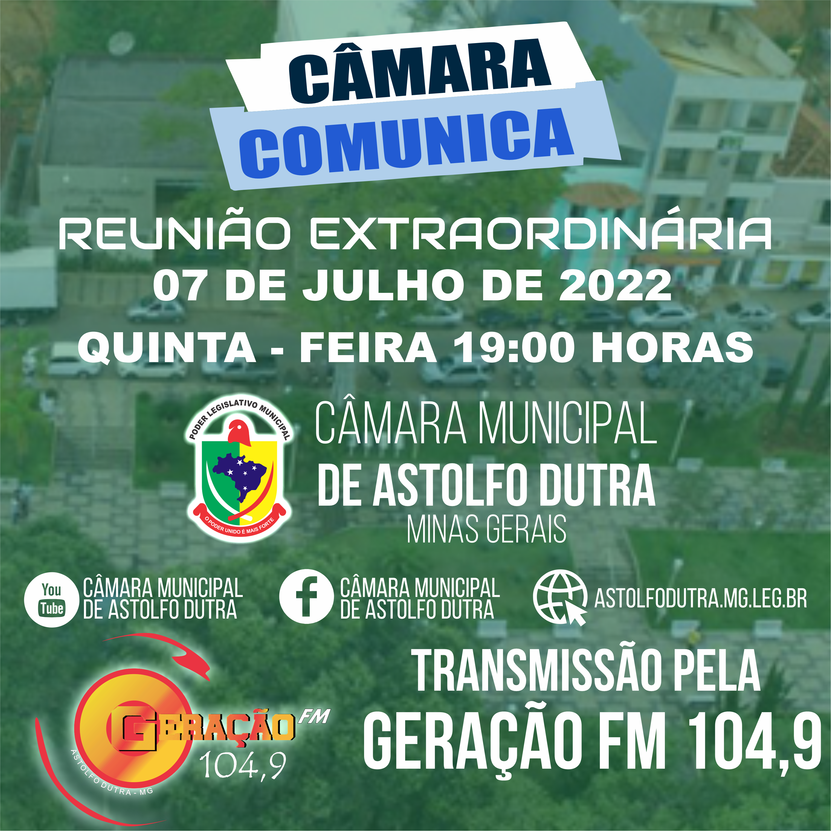 PAUTA DA REUNIÃO DIA 07 JULHO DE 2022