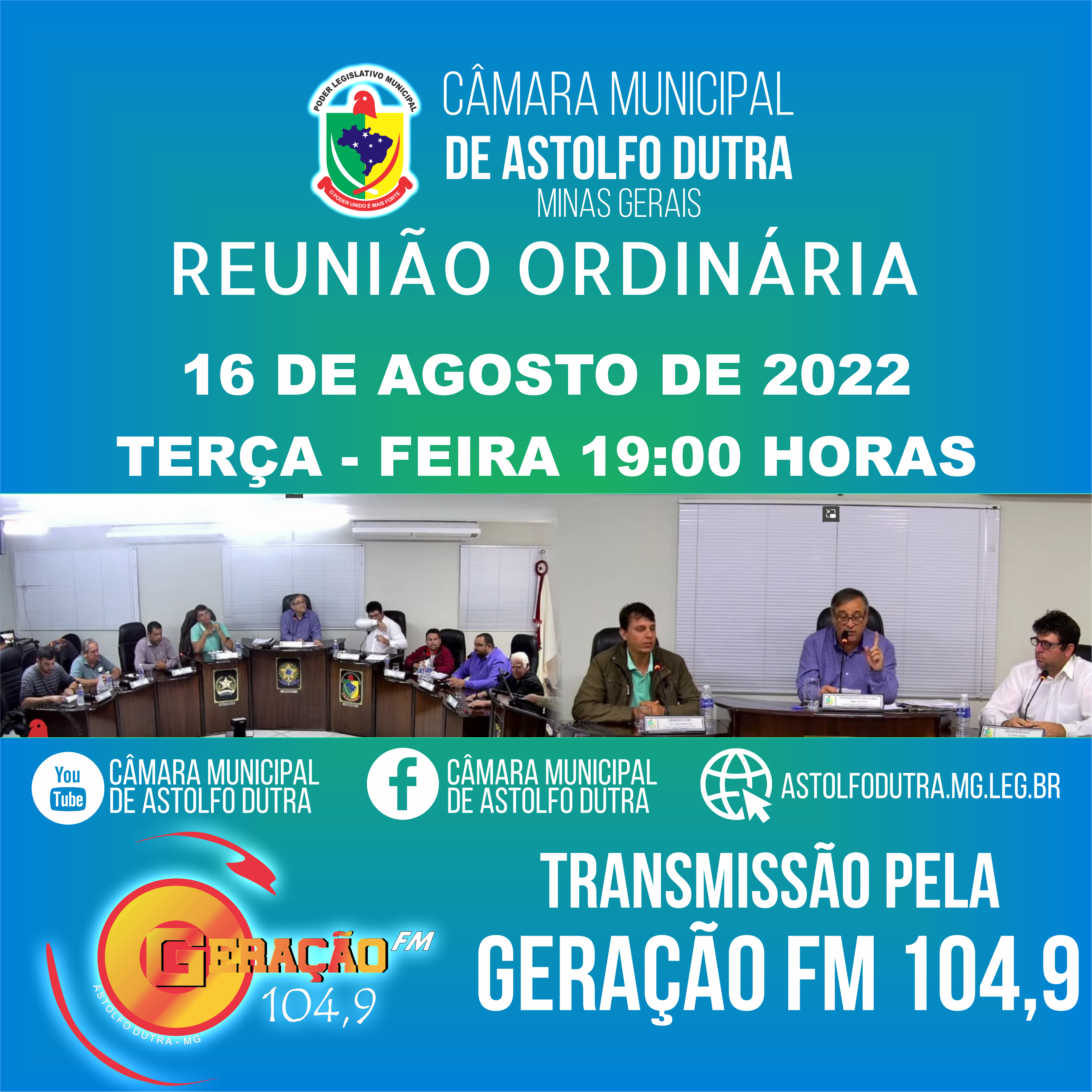 PAUTA DA REUNIÃO ORDINÁRIA DO 16 DE AGOSTO DE 2022