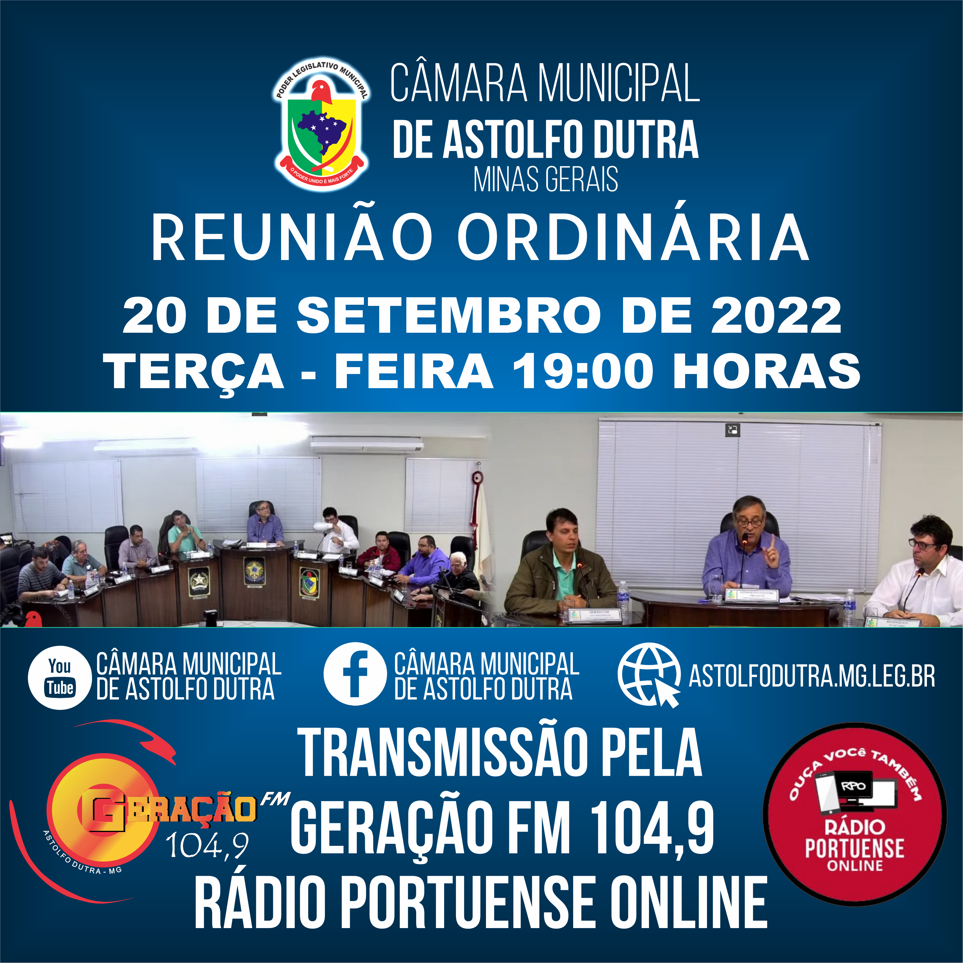 PAUTA DA REUNIÃO DO DIA 20 DE SETEMBRO DE 2022