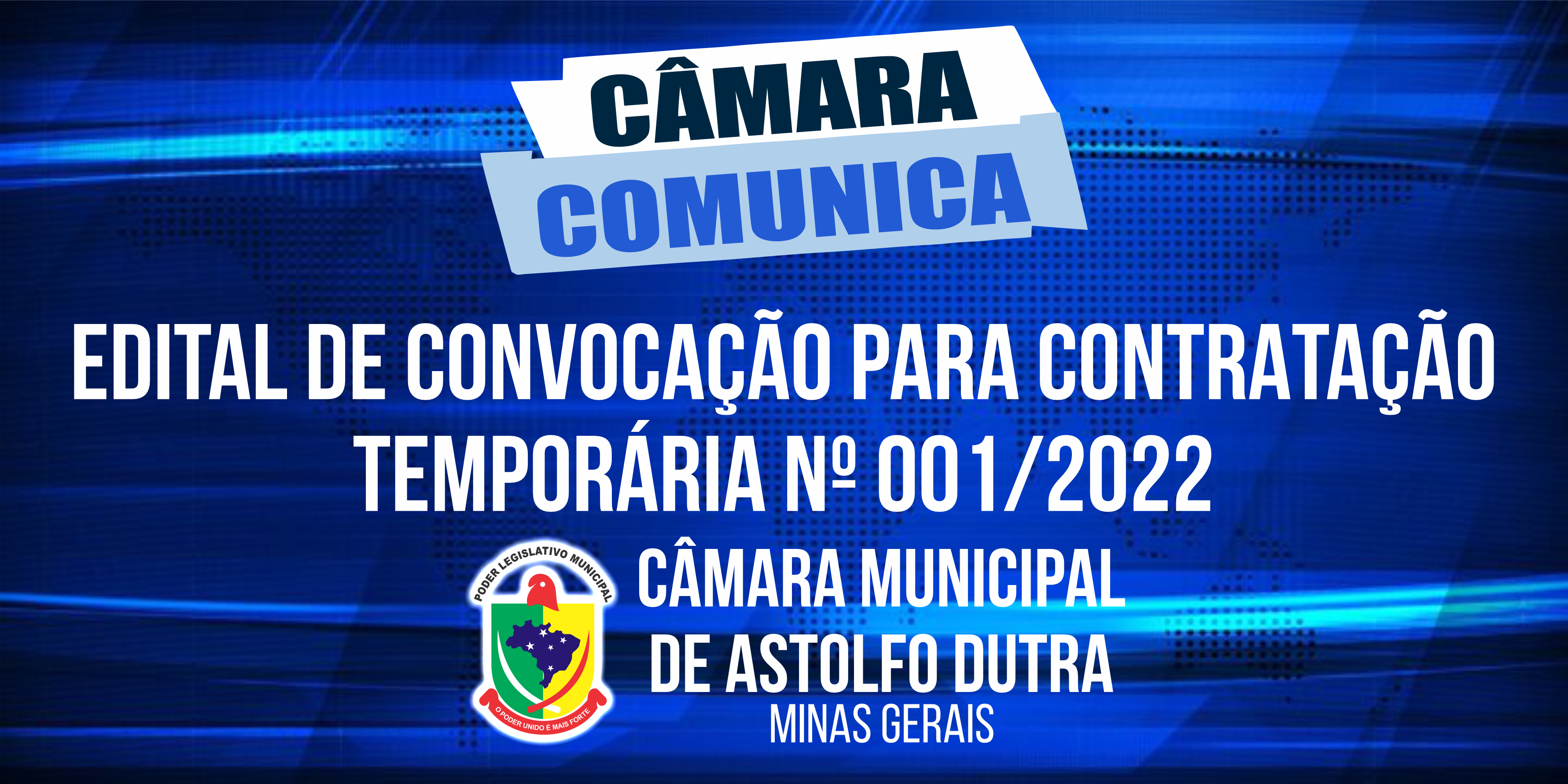 EDITAL DE CONVOCAÇÃO PARA CONTRATAÇÃO TEMPORÁRIA Nº 001/2022