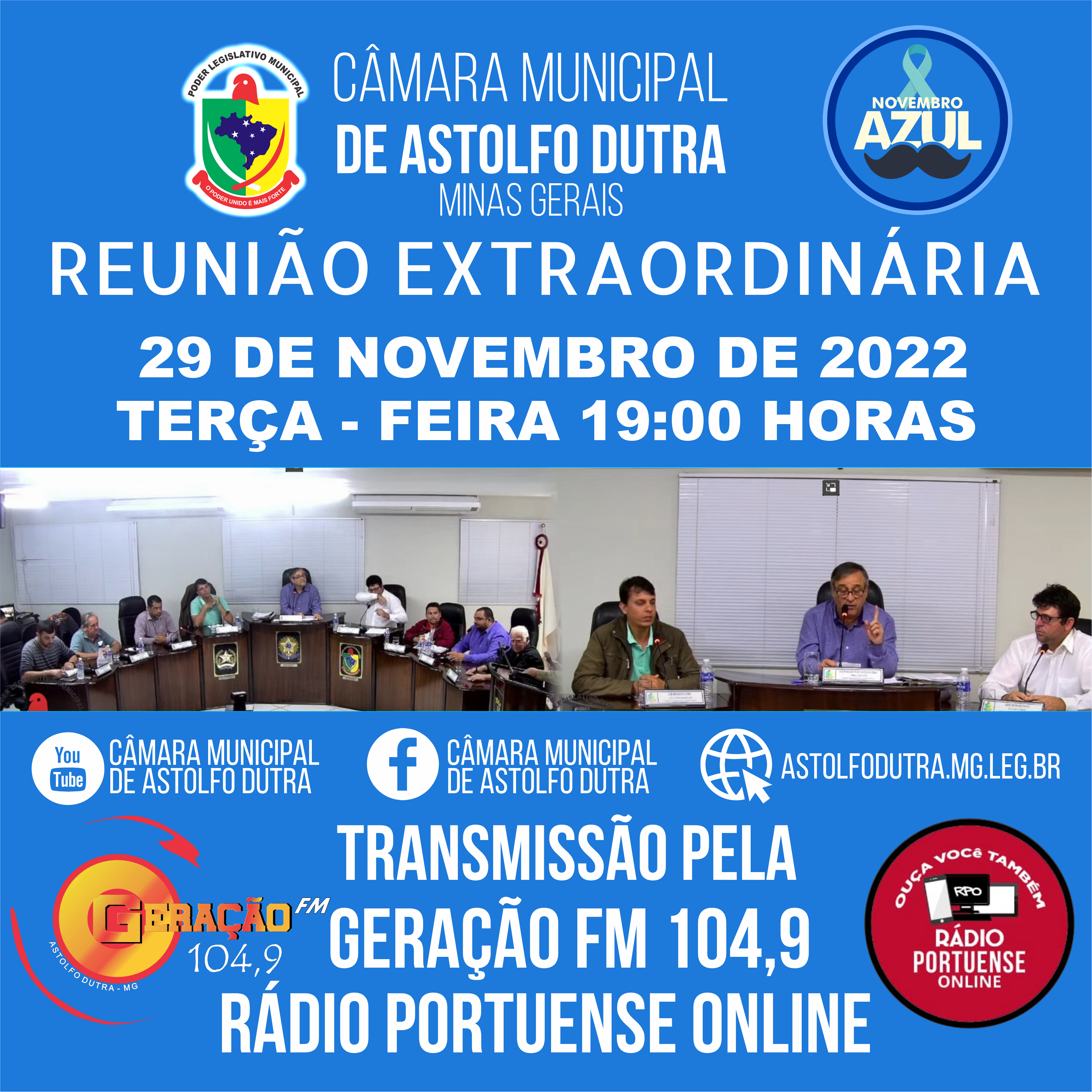 PAUTA DA REUNIÃO 29 DE NOVEMBRO DE  2022