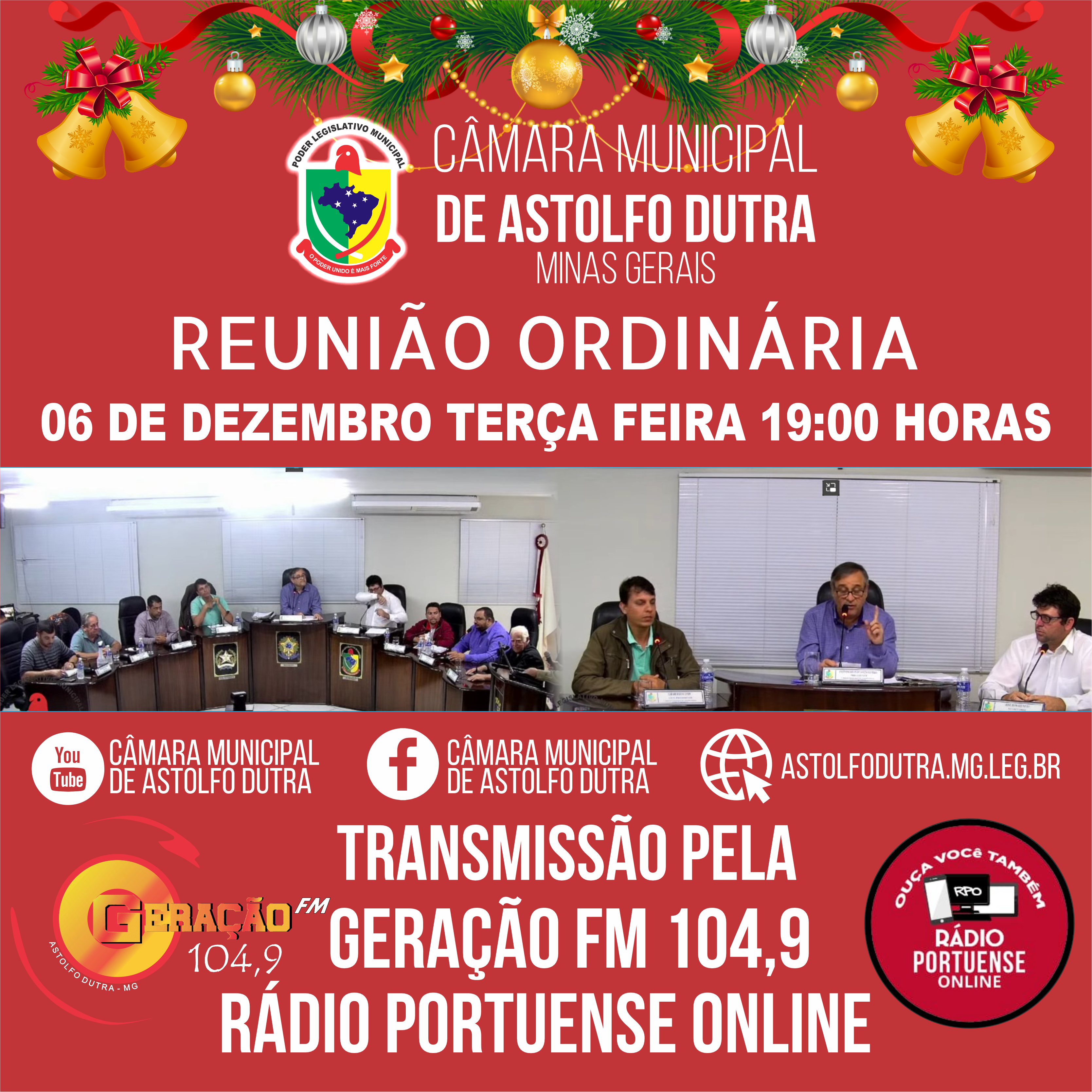 PAUTA DA REUNIÃO DO DIA 06 DEZEMBRO DE  2022