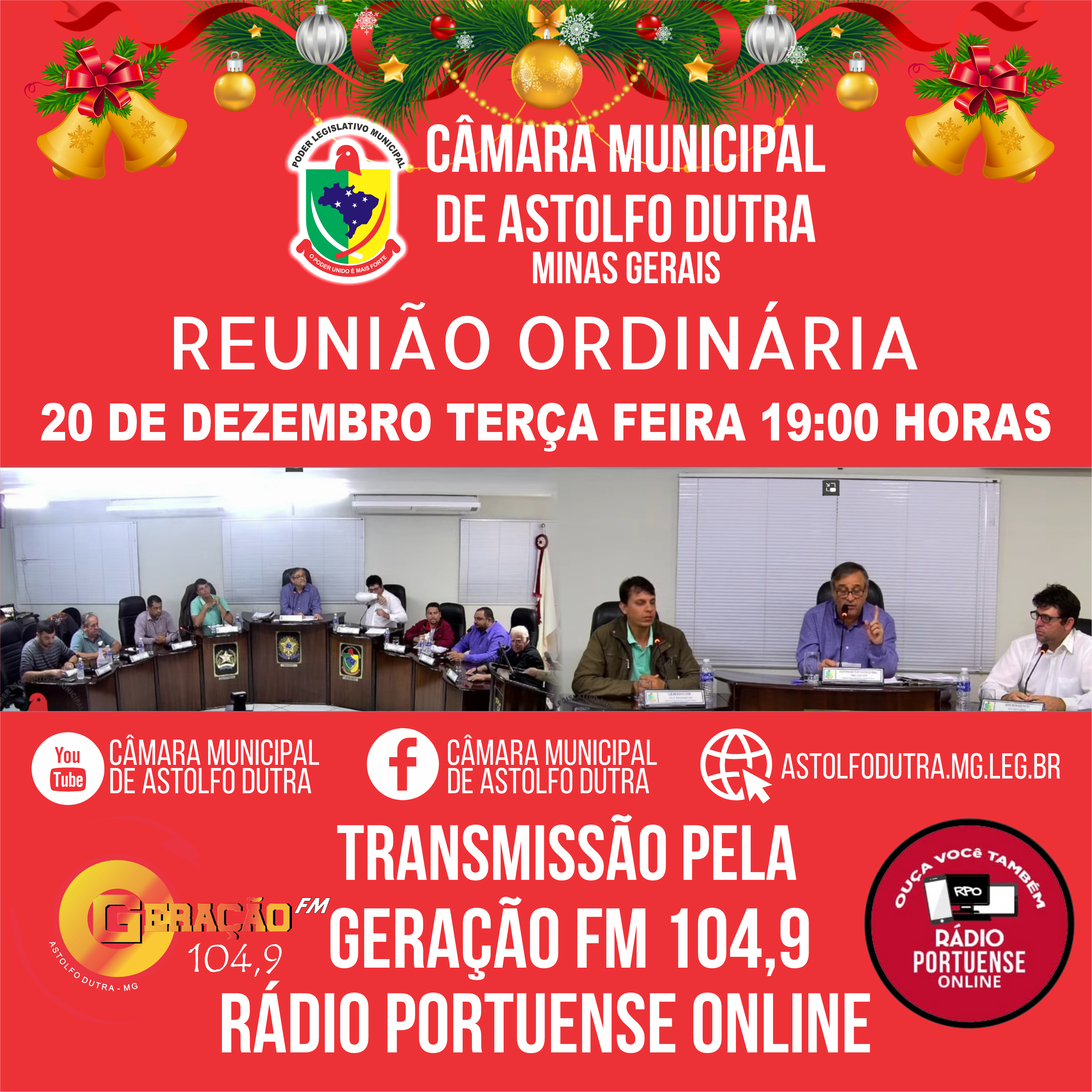 PAUTA DA REUNIÃO DO DIA 20 DE DEZEMBRO DE  2022