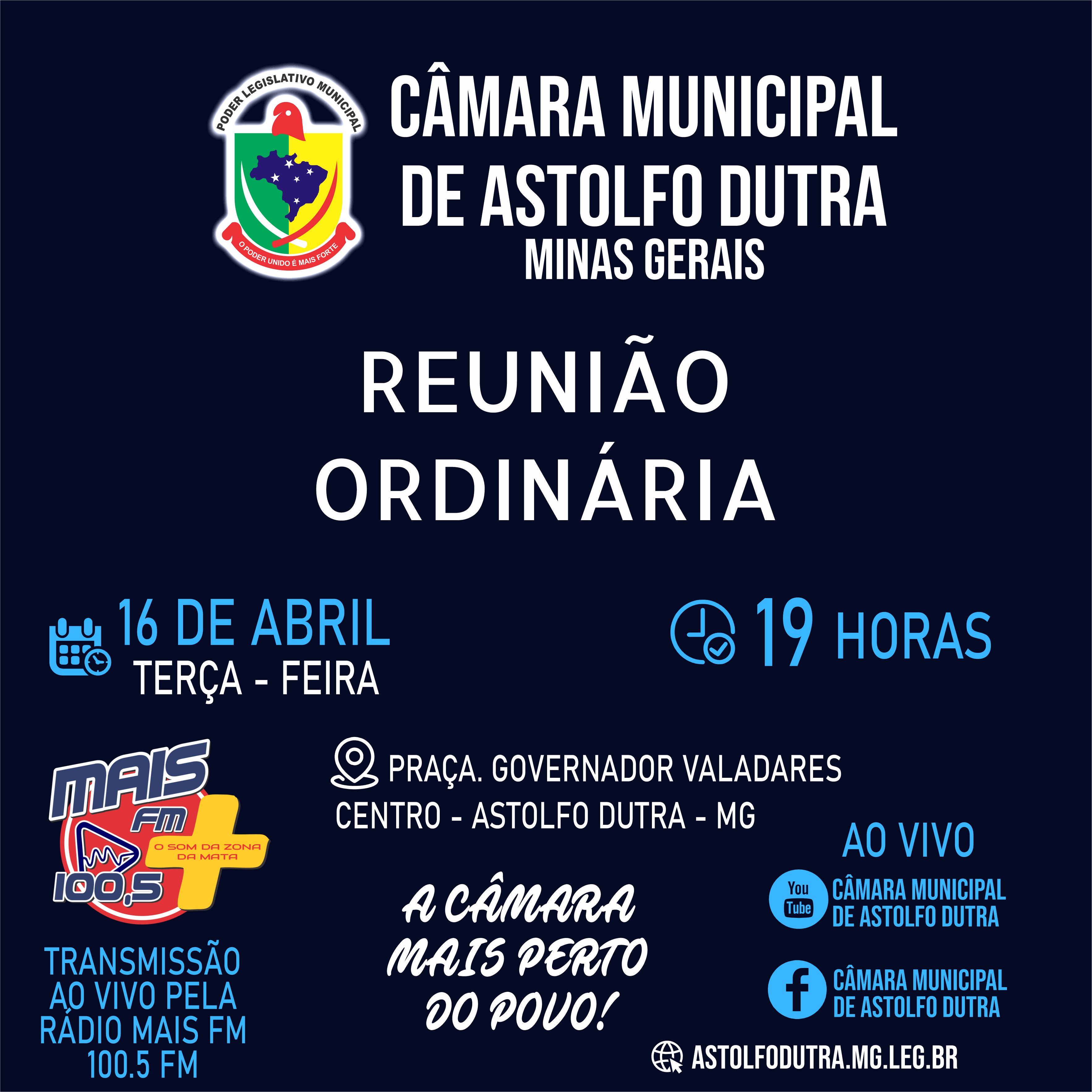PAUTA DA REUNIÃO DO DIA 16 DE ABRIL DE  2024