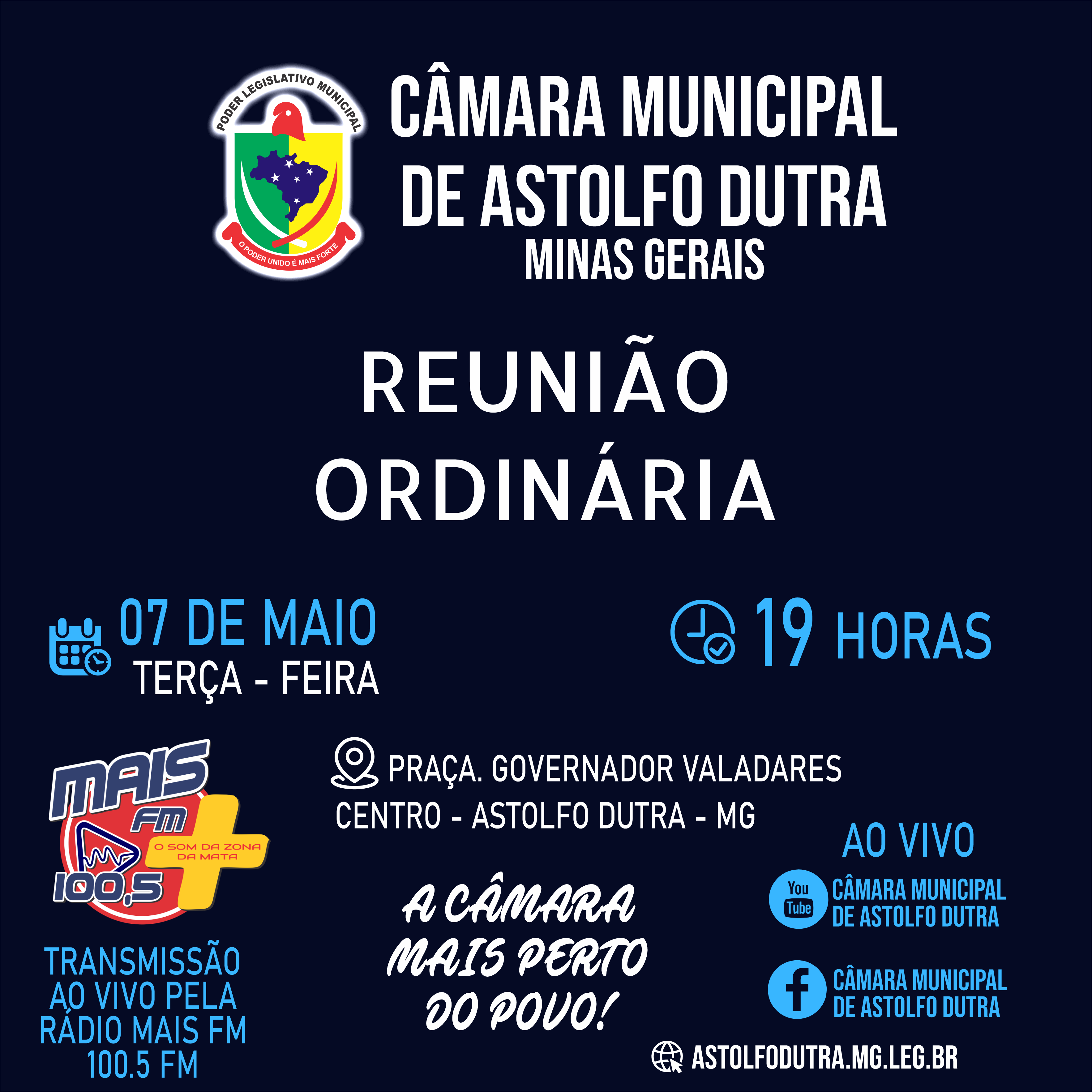 PAUTA DA REUNIÃO DO DIA 07 DE MAIO DE  2024