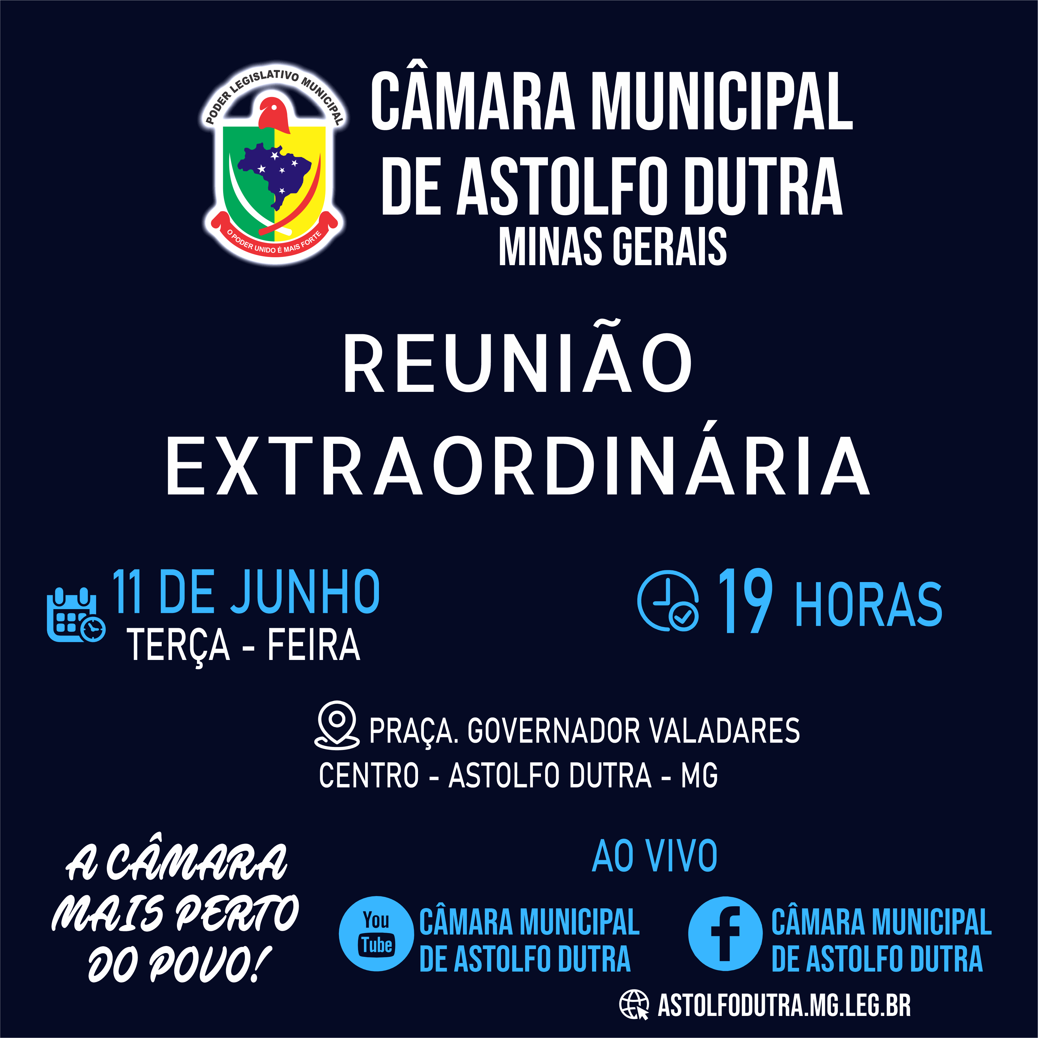 PAUTA DA REUNIÃO EXTRAORDÍNÁRIO DO DIA 11 DE JUNHO DE  2024