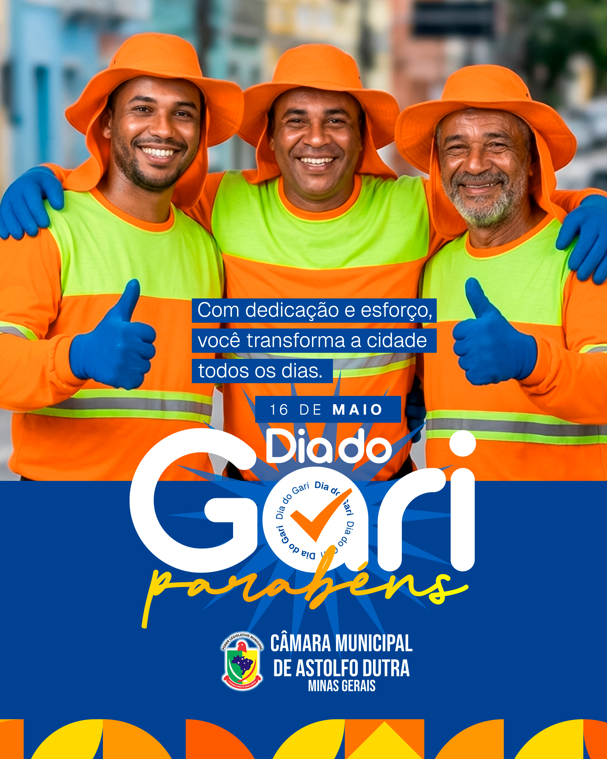 A Câmara Municipal de Astolfo Dutra presta sua homenagem a todos os garis, 