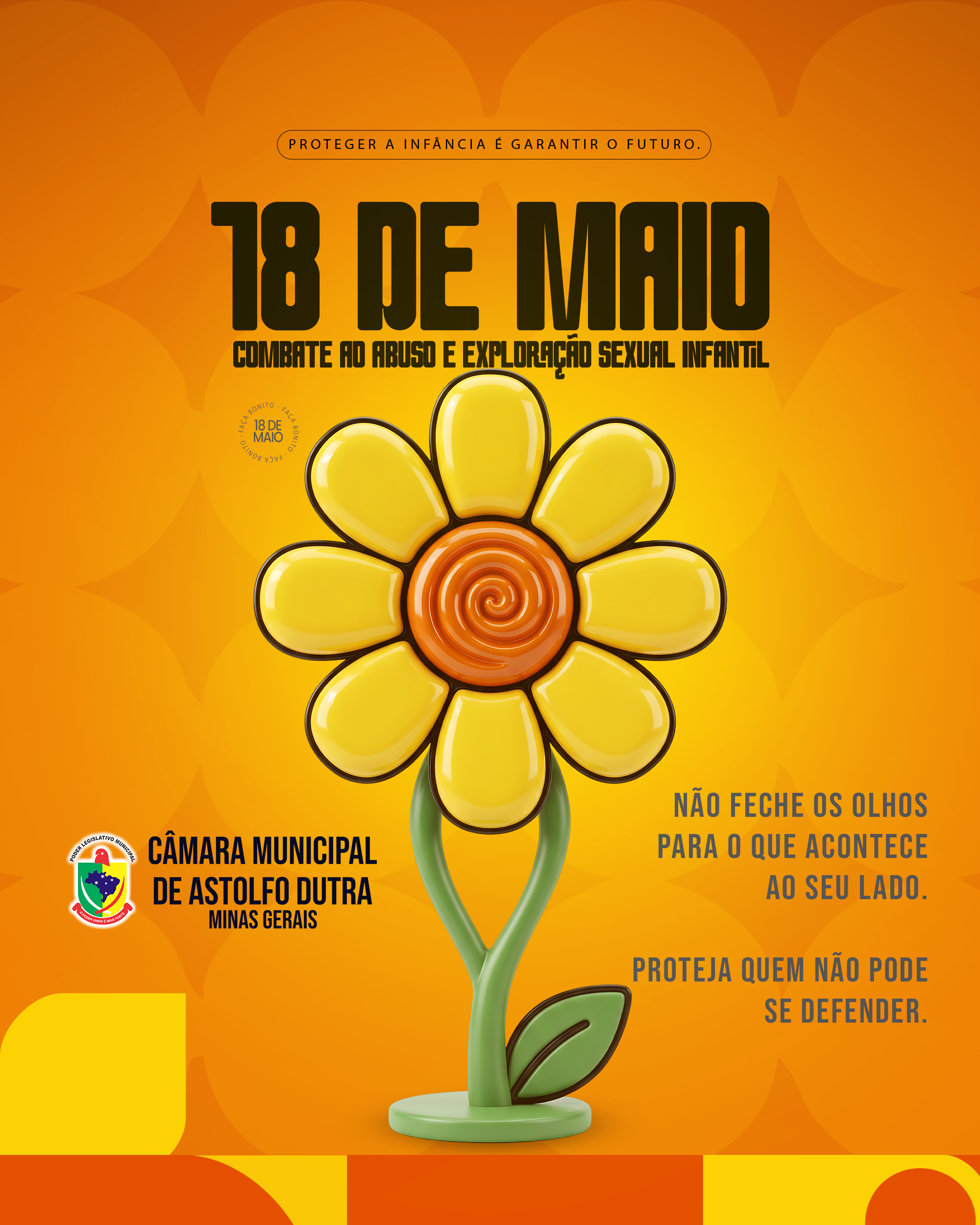 18 de Maio — Dia Nacional de Combate ao Abuso e à Exploração Sexual Infantil
